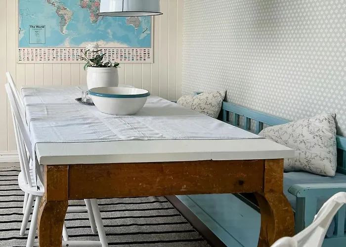 Peaceful Log By The Fjord On Ytteroy