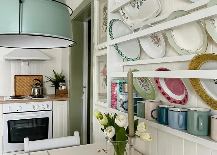 Peaceful Log By The Fjord On Ferienhaus *