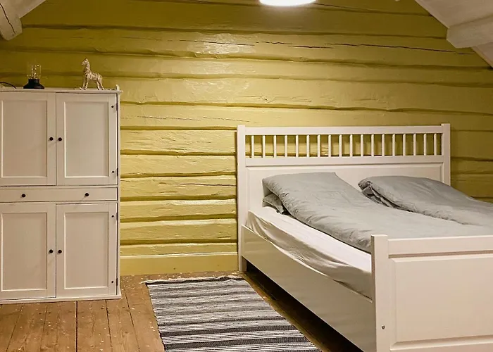 Peaceful Log By The Fjord On Ytteroy