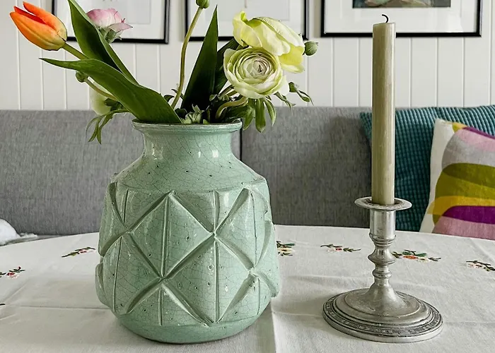 Peaceful Log By The Fjord On