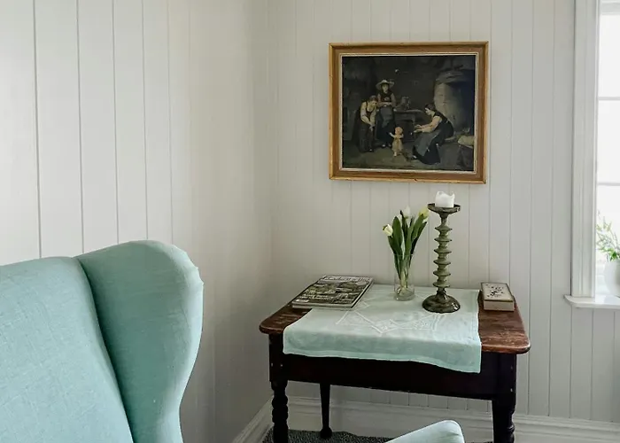 Peaceful Log By The Fjord On Ytteroy