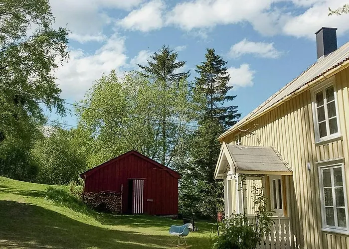Peaceful Log By The Fjord On * Ytteroy